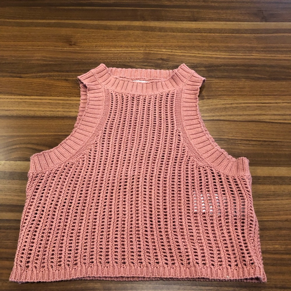 Urban Outfitters Pink Knit Tank-Top